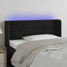 Moderno LED Hoofdbord en Voetbord voor Elke Slaapkamer - Zwart / 83 x 16 x 78/88 cm / 1 - Hoofdborden en voetborden
