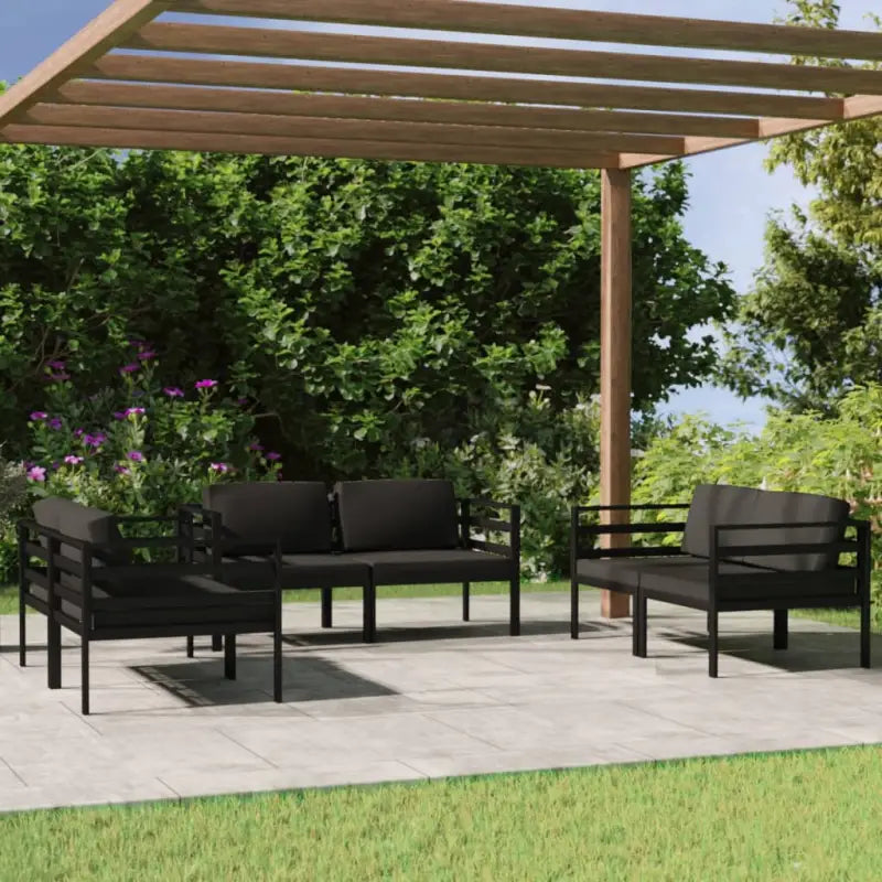 Modulair design loungeset voor stijl en comfort in de tuin - 6x hoek - Tuinsets