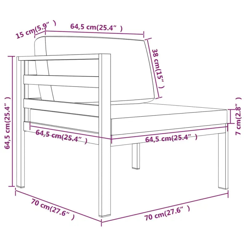 Modulair design tuinset van aluminium voor stijl en comfort - Tuinsets