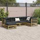 Modulair loungeset met comfortabele zitervaring en hoogte rugleuning - Tuinsets