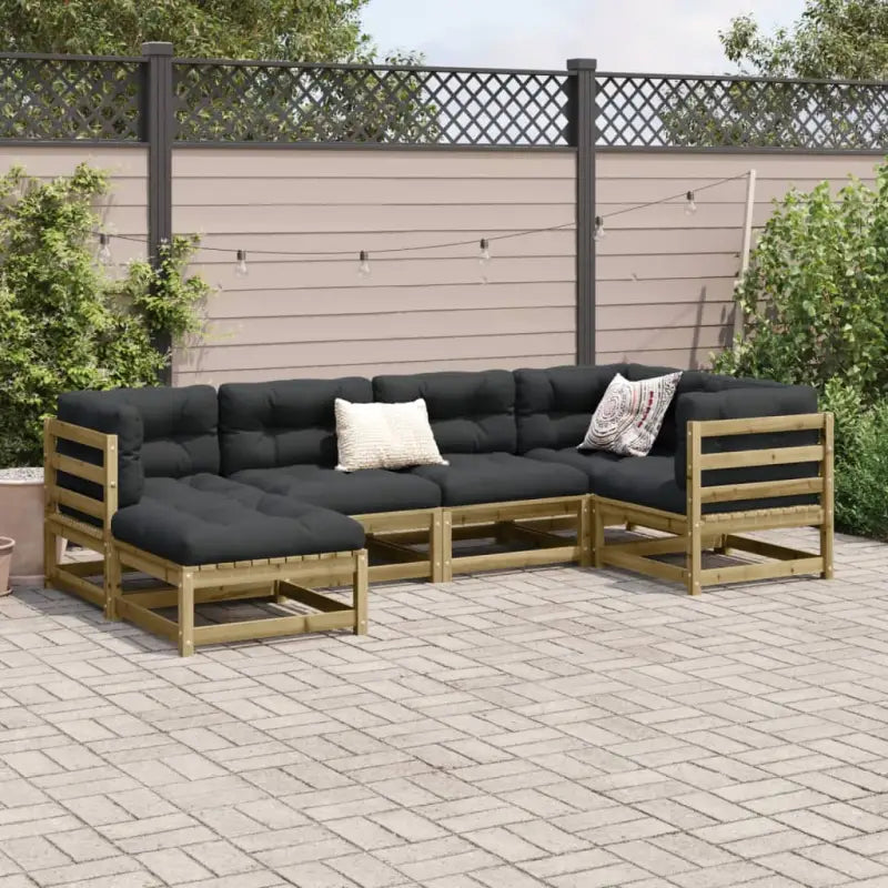 Modulair loungeset met comfortabele zitervaring en hoogte rugleuning - Tuinsets