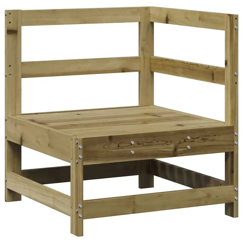 Modulair loungeset van geïmpregneerd grenenhout voor in de tuin - Tuinsets