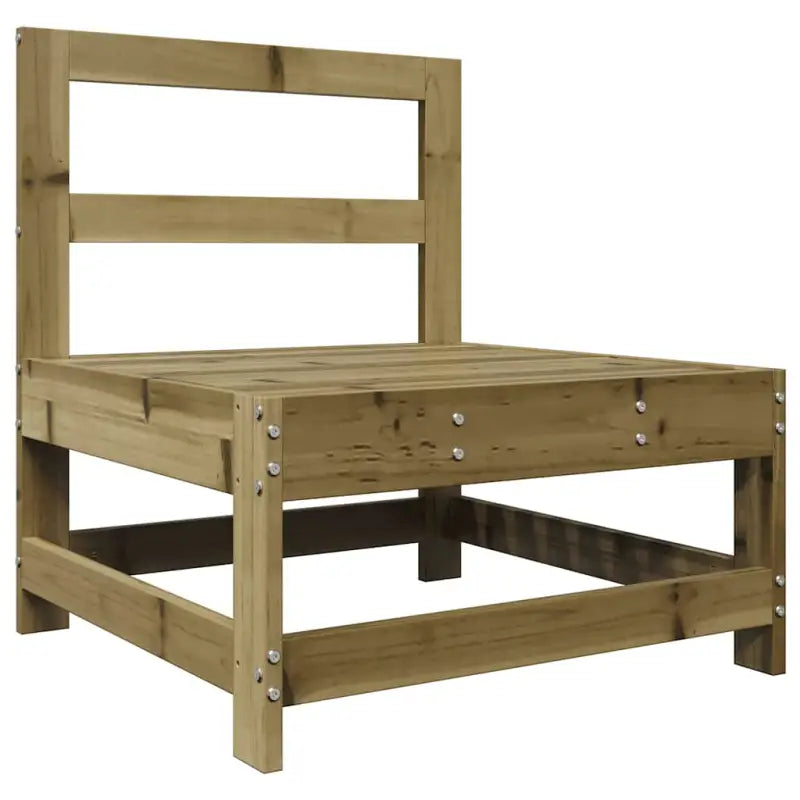 Modulair loungeset van geïmpregneerd grenenhout voor in de tuin - Tuinsets
