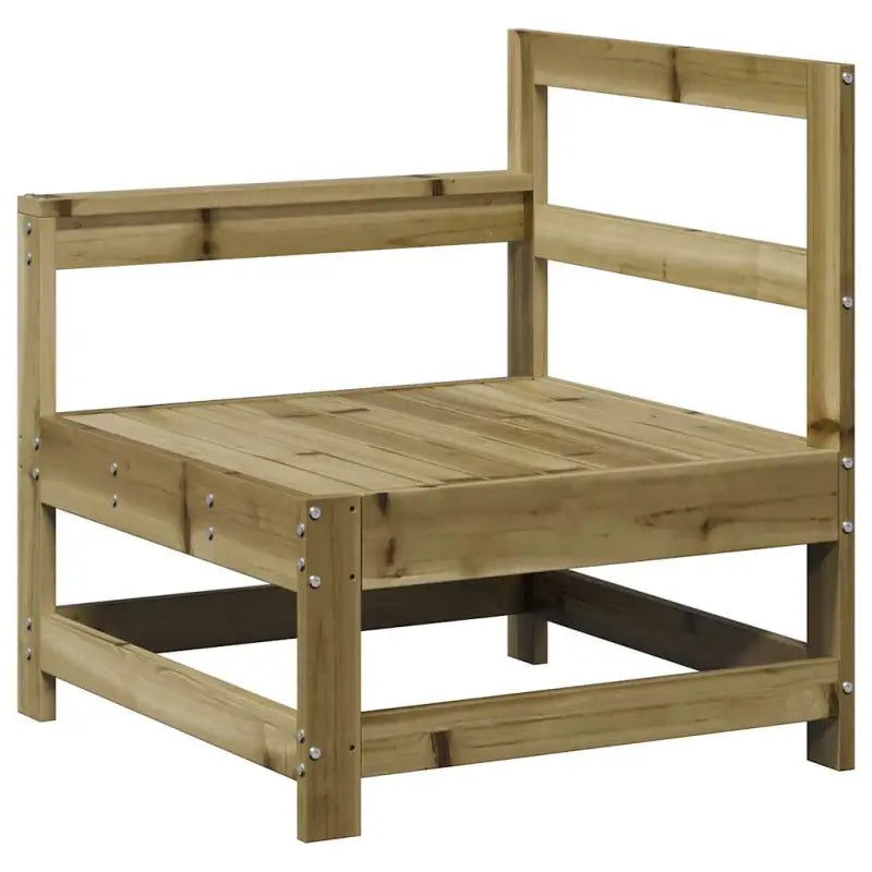 Modulair loungeset van geïmpregneerd grenenhout voor in de tuin - Tuinsets