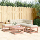 Modulair loungeset van massief douglashout met ruime afmetingen zitting - Tuinsets