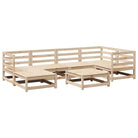 Modulair loungeset van massief Grenenhout voor comfortabel tuinplezier - Tuinsets