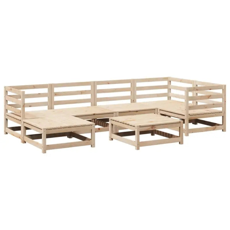 Modulair loungeset van massief Grenenhout voor comfortabel tuinplezier - Tuinsets