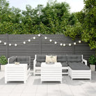 Modulair loungeset van massief grenenhout voor tuin en terras - Tuinsets
