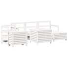Modulair loungeset van massief grenenhout voor tuin en terras - Tuinsets