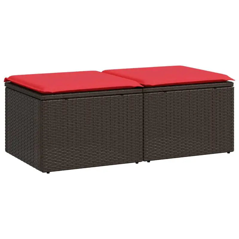 Modulair poly rattan loungeset met waterdichte tas voor buitenplezier - Tuinsets