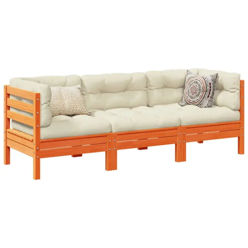 Modulair tuinset voor een comfortabele zitervaring op je terras - Wasbruin - Tuinsets