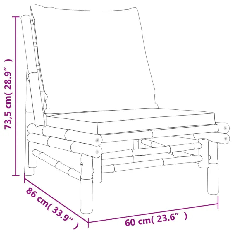 Modulaire Bamboe Tuinstoelen voor een stijlvolle buitenruimte - Modulaire tuinbanken