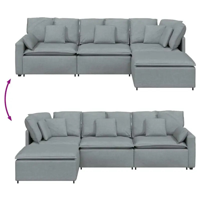 Modulaire bank met elegante afmetingen en comfortabele zitting - Bankelementen