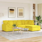 Modulaire bank met elegante afmetingen en comfortabele zitting - Lichtgeel - Bankelementen