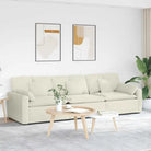 Modulaire bank met elegante armleuning en perfecte totale afmetingen - Crème - Bankelementen