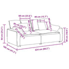 Modulaire bank met elegante armleuningen en perfecte totale afmetingen - Bankelementen