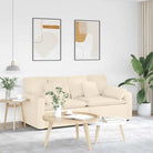 Modulaire bank met elegante armleuningen en perfecte totale afmetingen - Crème - Bankelementen