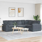 Modulaire bank met elegante design en afmetingen zitting voor elke woonkamer - Donkergrijs - Bankelementen
