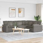 Modulaire bank met elegante uitstraling en perfecte totale afmetingen - Lichtgrijs - Bankelementen
