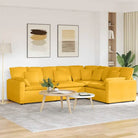 Modulaire bank met elegante uitstraling en perfecte totale afmetingen - Lichtgeel - Bankelementen