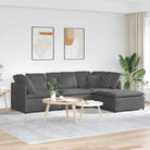 Modulaire bank met elegante vormgeving en perfecte afmetingen voor jouw woonkamer - Donkergrijs - Banken