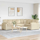 Modulaire bank met elegante vormgeving en perfecte afmetingen voor jouw leefruimte - Crème - Bankelementen