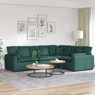 Modulaire bank met elegante vormgeving en perfecte afmetingen voor jouw leefruimte - Donkergroen - Bankelementen