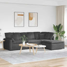 Modulaire bank met elegante vormgeving en perfecte afmetingen zitting - Donkergrijs - Bankelementen