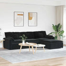 Modulaire bank met elegante vormgeving en perfecte afmetingen zitting - Zwart - Bankelementen