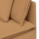 Modulaire bank met gekrulde wolachtige afmetingen zitting en elegante uitstraling - Banken