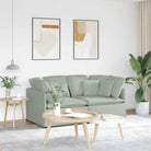 Modulaire bank met groot kussen voor dagelijks gebruik en elegant design - Lichtgrijs - Banken