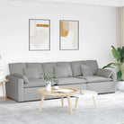 Modulaire bank met totale afmetingen voor dagelijks gebruik en elegant design - Wolkengrijs - Bankelementen
