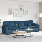 Modulaire bank met totale afmetingen voor dagelijks gebruik en elegant design - Blauw - Bankelementen