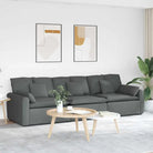 Modulaire bank met totale afmetingen voor dagelijks gebruik en elegant design - Donkergrijs - Bankelementen
