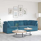 Modulaire bank voor dagelijks gebruik met elegante design en totale afmetingen - Blauw - Banken
