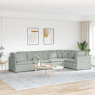 Modulaire bank voor dagelijks gebruik met elegante looks en perfecte totale afmetingen - Lichtgrijs - Banken
