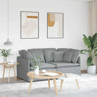 Modulaire bank voor dagelijks gebruik met groot kussen en elegant design - Lichtgrijs - Banken