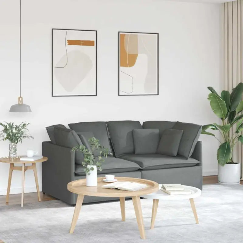 Modulaire bank voor dagelijks gebruik met groot kussen en elegant design - Banken
