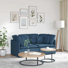Modulaire bank voor dagelijks gebruik met groot kussen en elegant design - Blauw - Banken