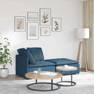 Modulaire bank voor dagelijks gebruik met totale afmetingen en elegant design - Blauw - Bankelementen