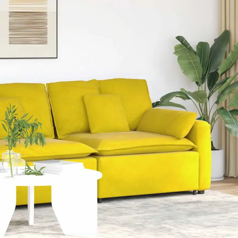 Modulaire bankelementen voor dagelijks gebruik en elegant comfort - Geel / end sofa - Bankelementen