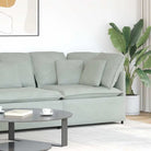 Modulaire bankelementen voor dagelijks gebruik en elegant comfort - Lichtgrijs / Hoekbank - Bankelementen