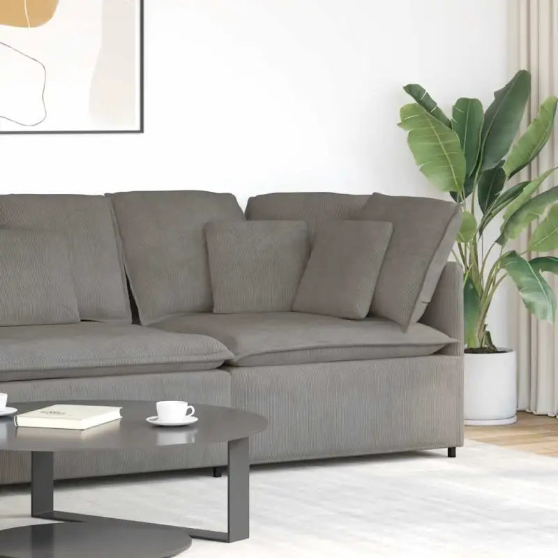 Modulaire bankelementen voor dagelijks gebruik en elegante zithoeken - Lichtgrijs / Hoekbank - Bankelementen