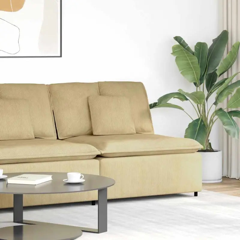 Modulaire bankelementen voor dagelijks gebruik en elegante zithoeken - grijsgroen / centre sofa - Bankelementen