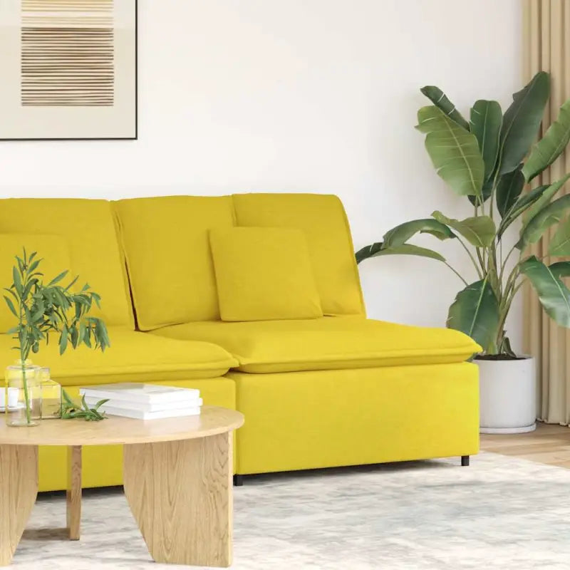 Modulaire hoekmodule voor bankgebruik en stijlvolle zithoeken - Lichtgeel / centre sofa - Bankelementen