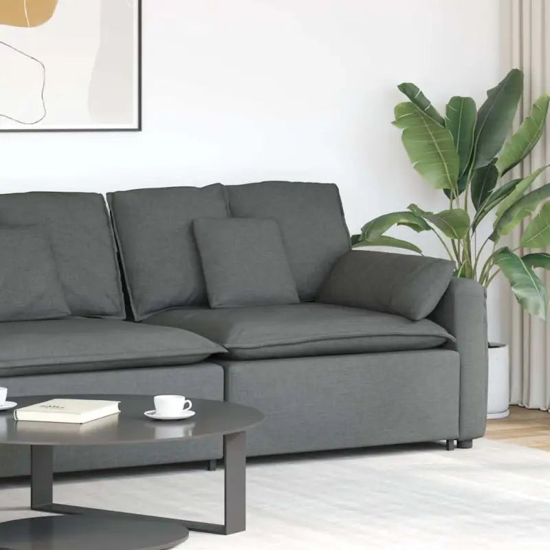 Modulaire hoekmodule voor bankgebruik en stijlvolle zithoeken - Donkergrijs / end sofa - Bankelementen