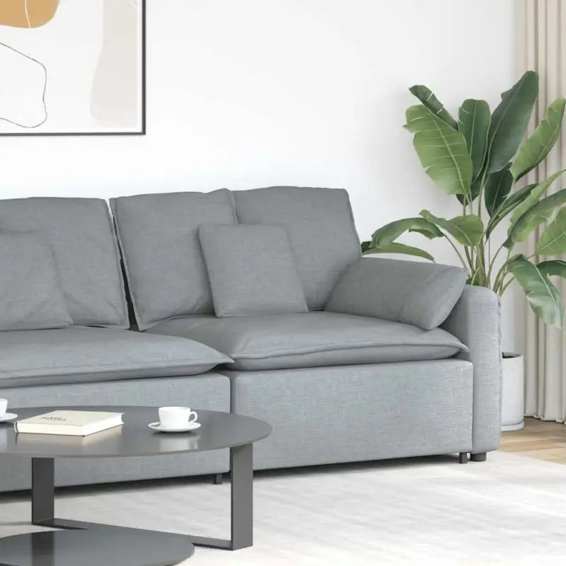 Modulaire hoekmodule voor bankgebruik en stijlvolle zithoeken - Lichtgrijs / end sofa - Bankelementen