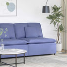 Modulaire hoekmodule voor bankgebruik en stijlvolle zithoeken - Jeansblauw / centre sofa - Bankelementen