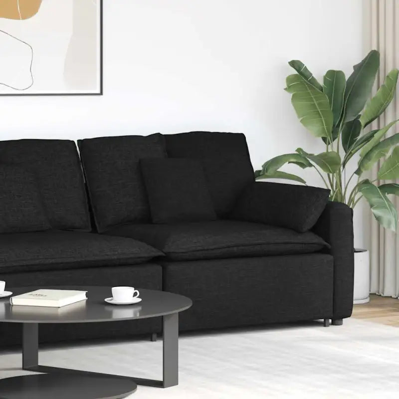Modulaire hoekmodule voor bankgebruik en stijlvolle zithoeken - Zwart / end sofa - Bankelementen