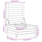 Modulaire houten tuinbank met kussen voor terras en tuinfeesten - Modulaire tuinbanken